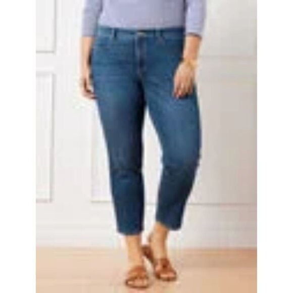 Talbots Flawless Straight Crop Plus 24W NWT - Picture 1 of 13